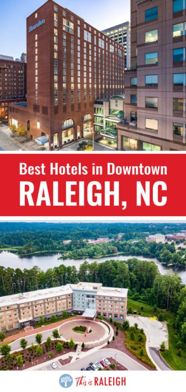 Looking for the best hotels in downtown Raleigh? Check out this list of the 7 best Raleigh hotels for when you visit Raleigh for business or pleasure!