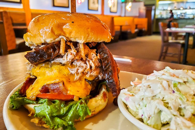 Don't miss the Big Boy Burger at The Pit BBQ
