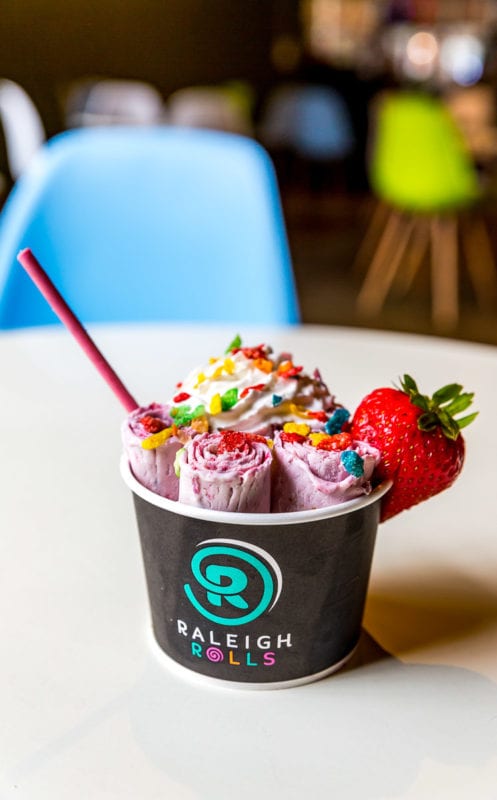 Mixed Berry flavor at Raleigh Rolls 