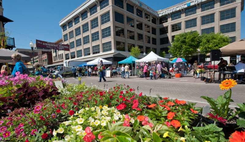 City Market in the Spring. Credit: Don Petersen – Downtown Roanoke, Inc./ Blue Ridge Va