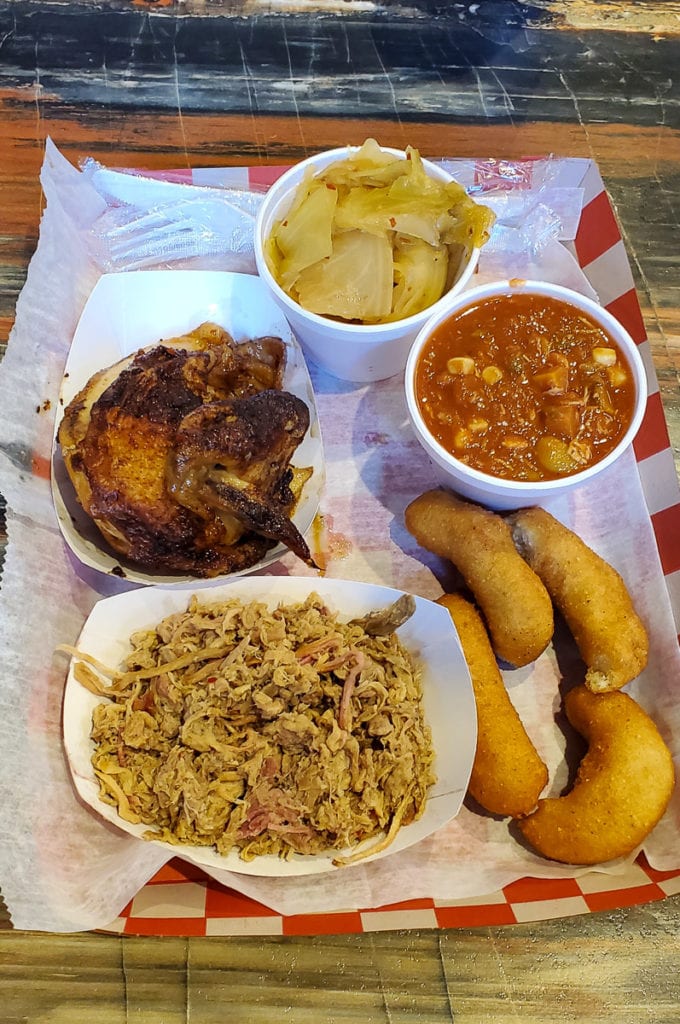 Chopped barbecue and chicken, Clyde Cooper's