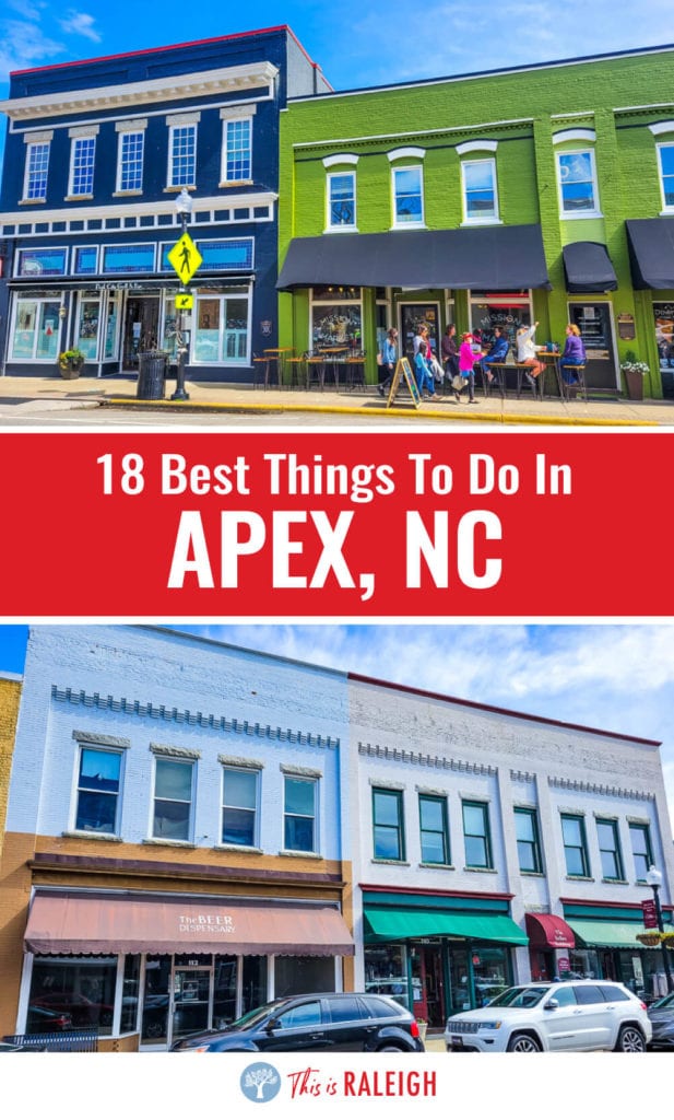 Downtown Apex is charming and historical. When you visit Raleigh, don't miss Apex NC which is just 20 minutes away. Check out this list of places to eat, drink, shop, explore and play in Apex North Carolina