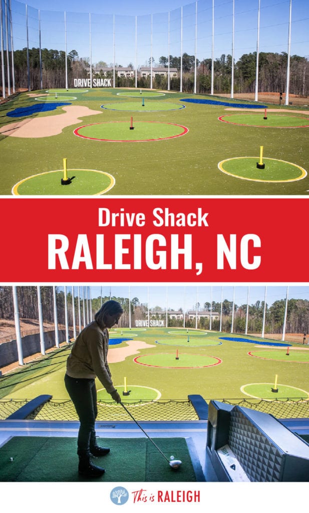 When you visit Raleigh, golf lovers don't miss Drive Shack Raleigh for a fun interactive game plus food and drinks!