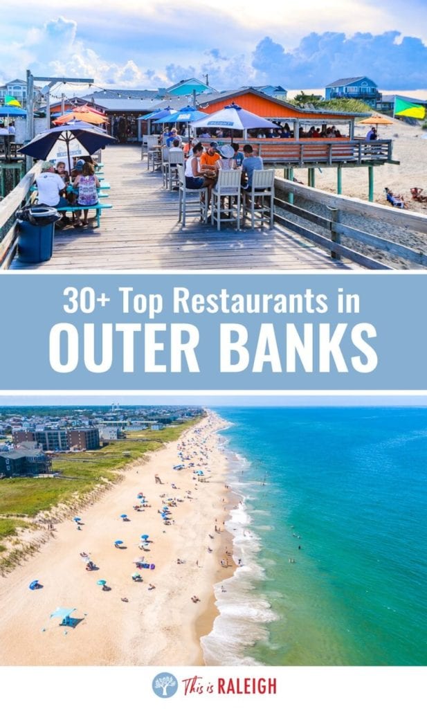 Planning to visit North Carolina and the Outer Banks? Don't miss this list of 30 of the best Outer Banks restaurants for your OBX trip. Don't visit North Carolina and the OBX before reading these Outer Banks vacation tips.