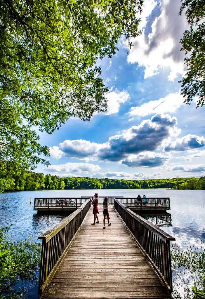 jetty at lake raleigh