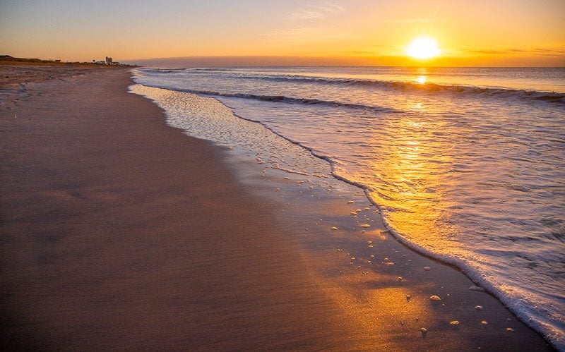 Sunrise at Indian Beach, Crystal Coast, North Carolina