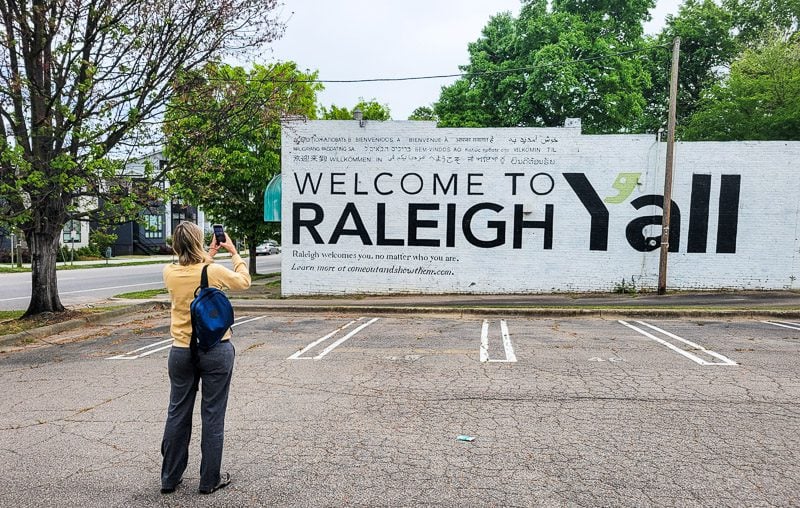 Welcome to Raleigh, mural