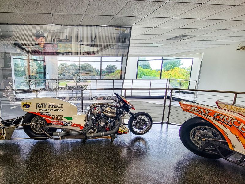 Hervey-Davidson motorbike in a museum