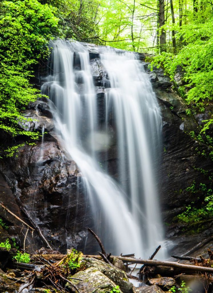 Waterfal in North Georgia Mountains at Unicoi State Park
