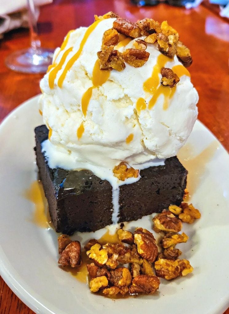 Ice cream and brownie dessert -Beasley's Raleigh