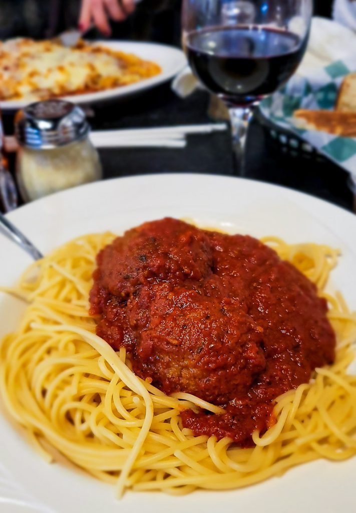 Plate of spaghetti Bolognese