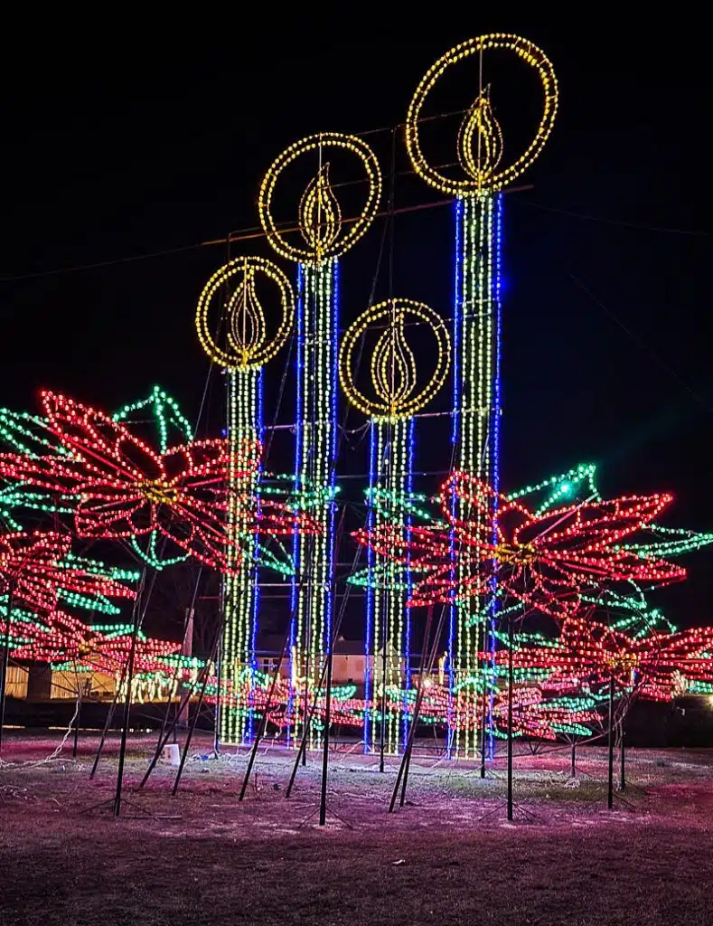 Christmas lights display