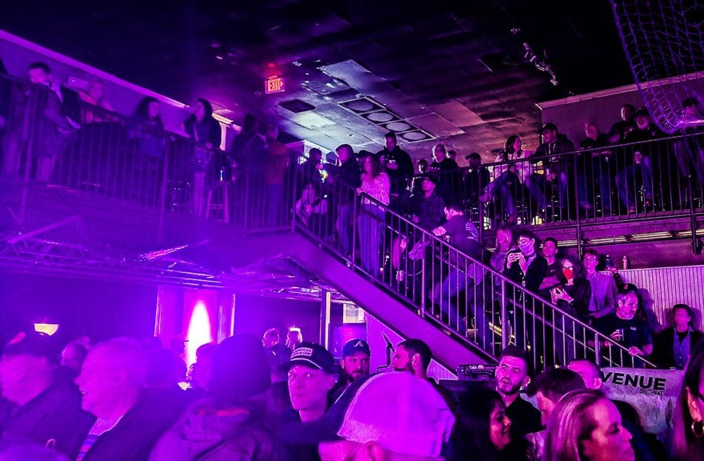 People packed into a concert venue