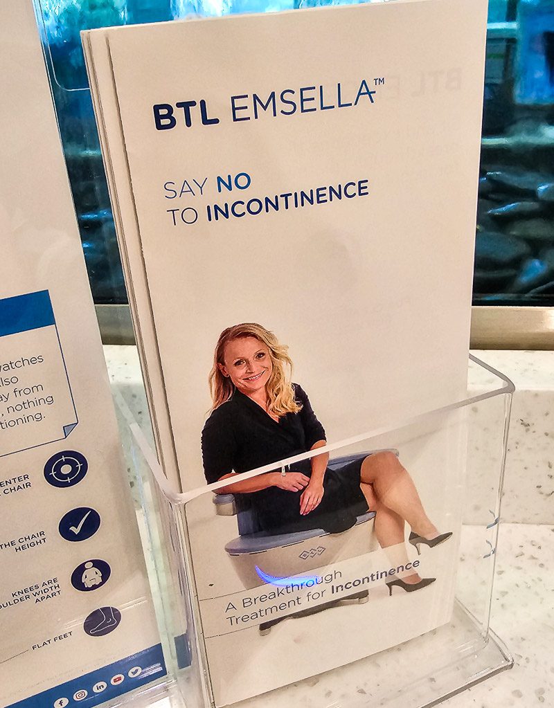 A medical brochure talking about incontinence