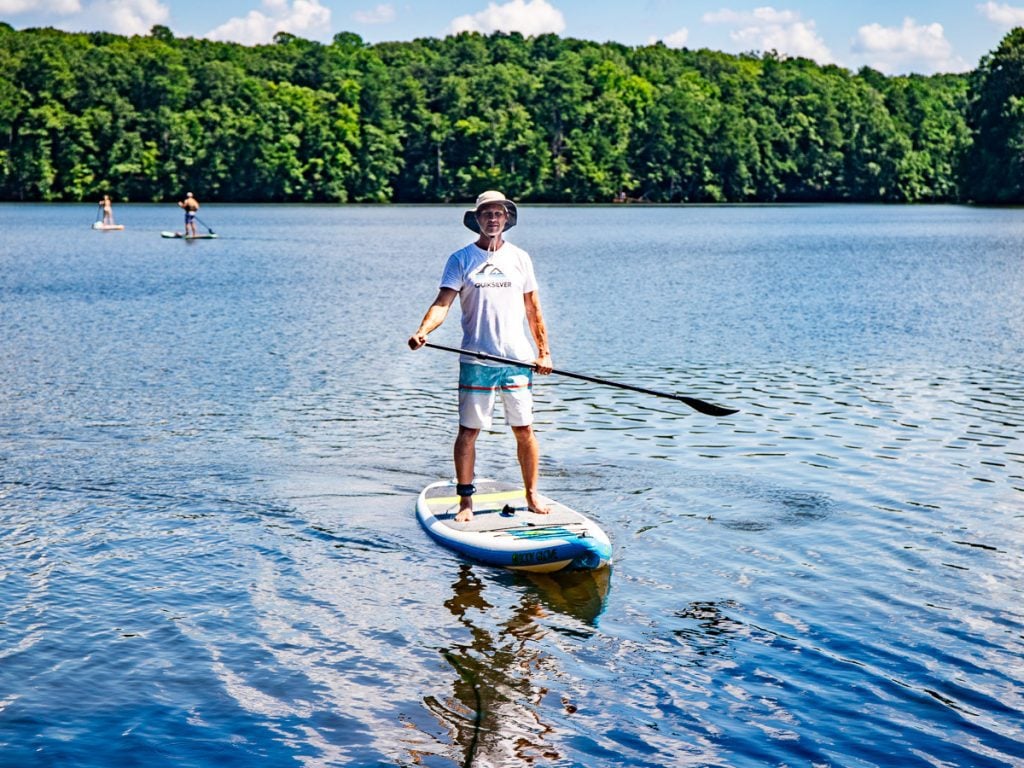 lake johnson paddle baord raleigh nc 2