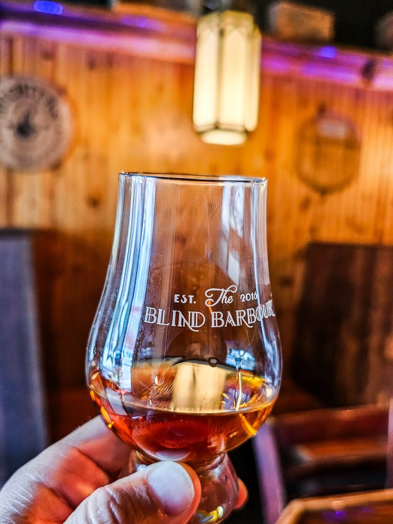 Glass of bourbon