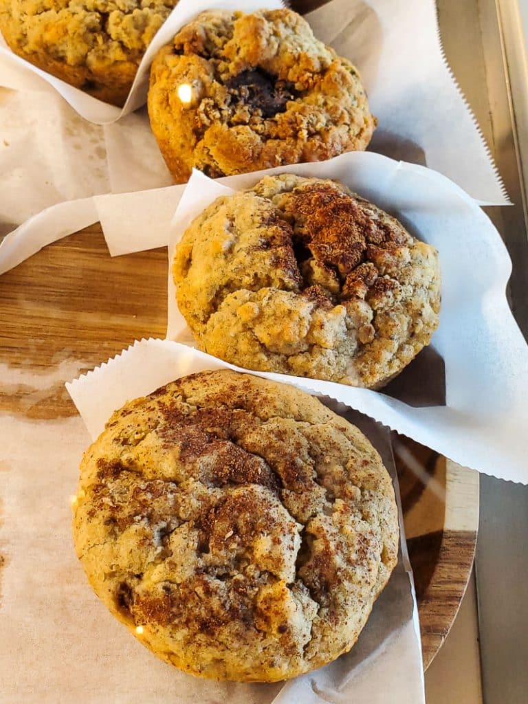 Three muffins.