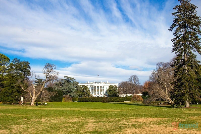 the white house and great lawn