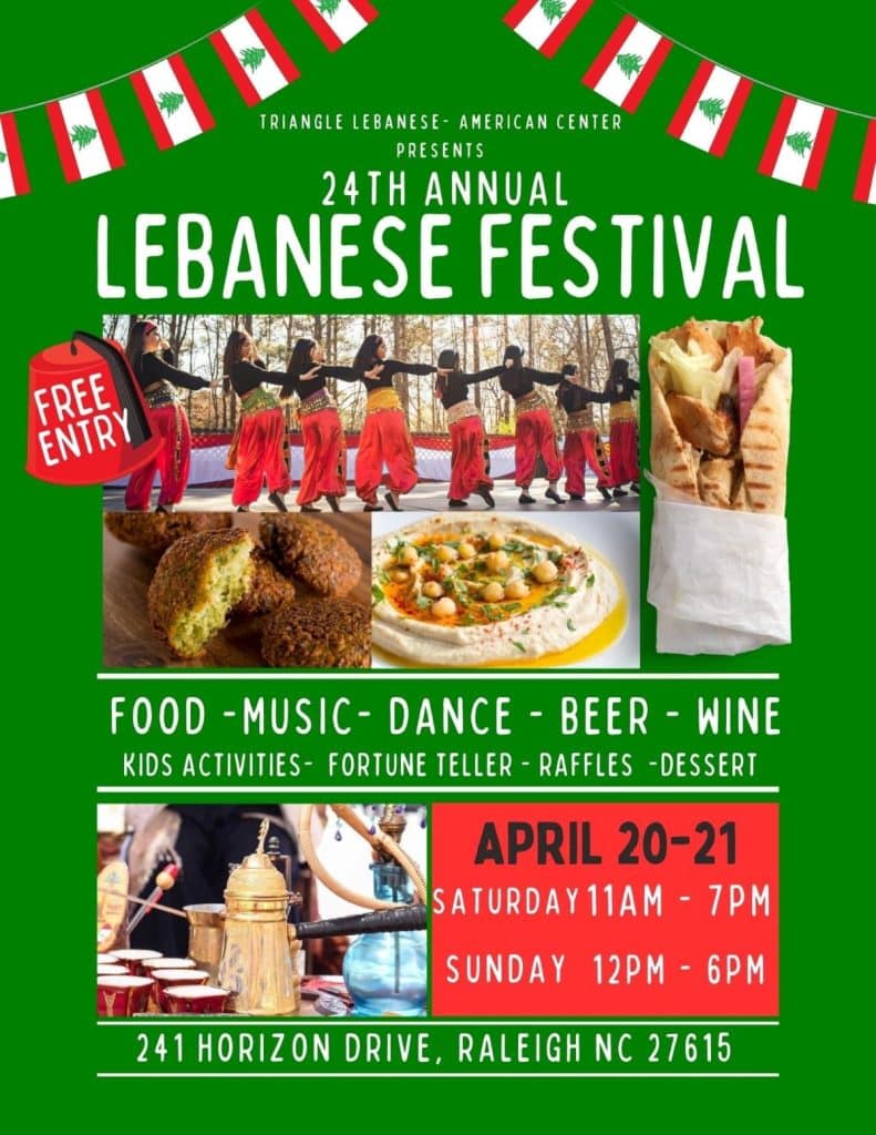 lebanese festival flyer