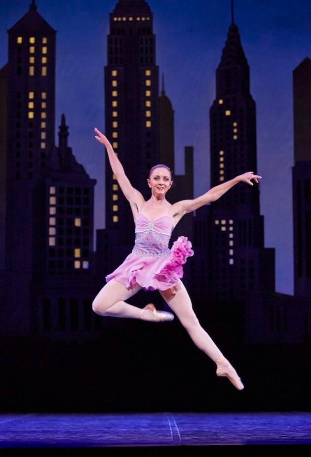 Ballet dancer performing on stage.