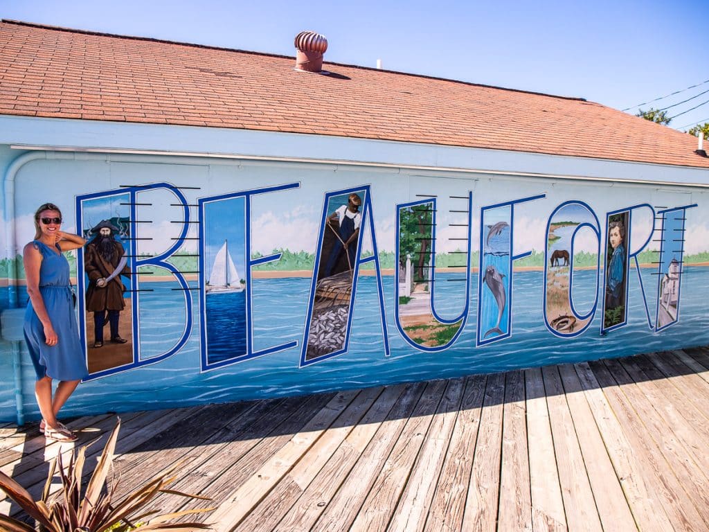 Mural of a town called Beaufort.