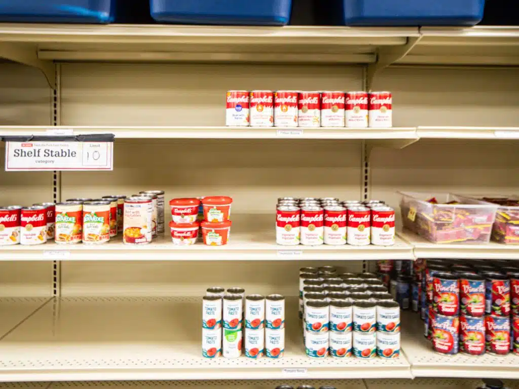 nc state food pantry shelves