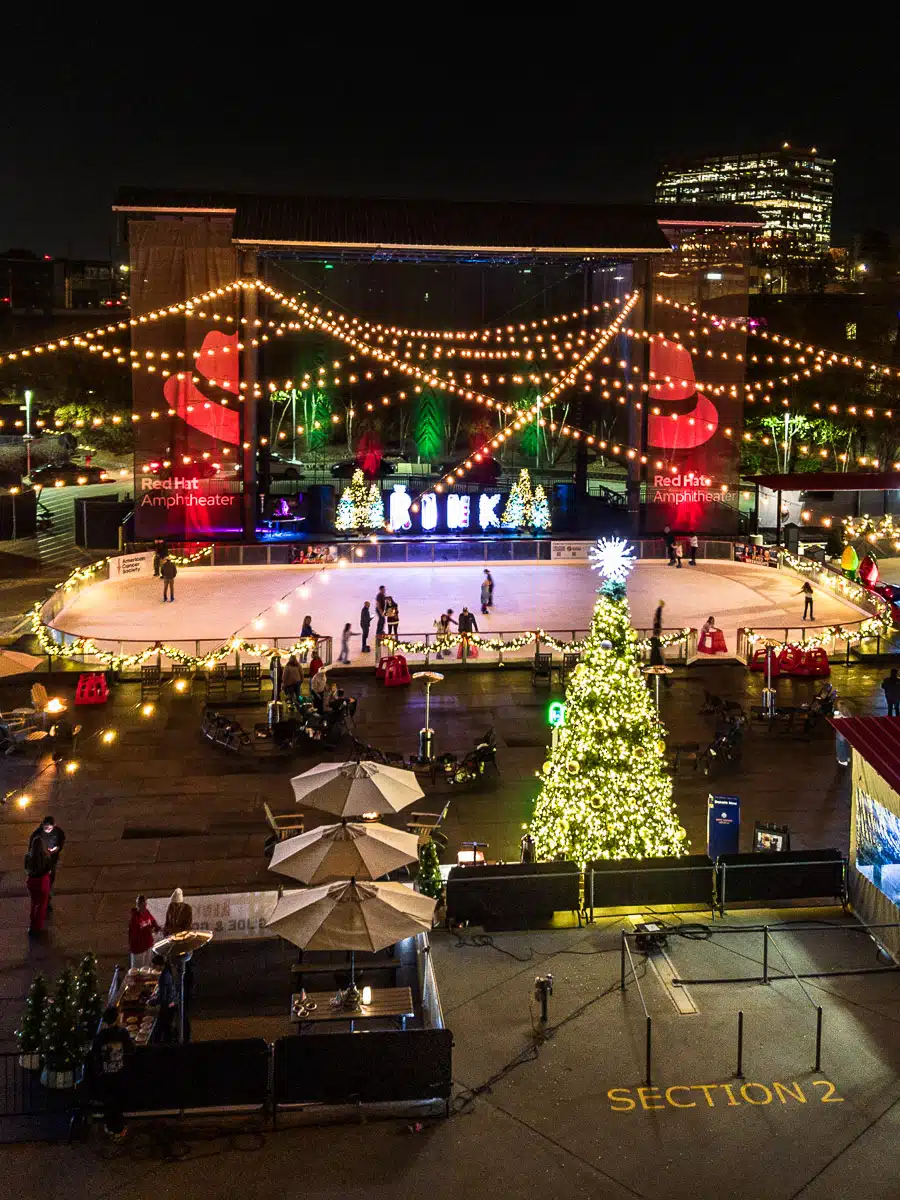 Scenes from Downtown Raleigh: Mobile Kitchen Staging Displaces the Rink