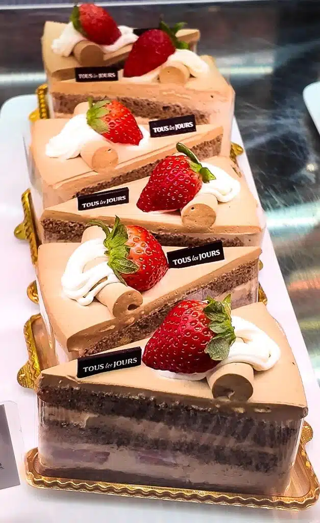 slices of chocolate cake