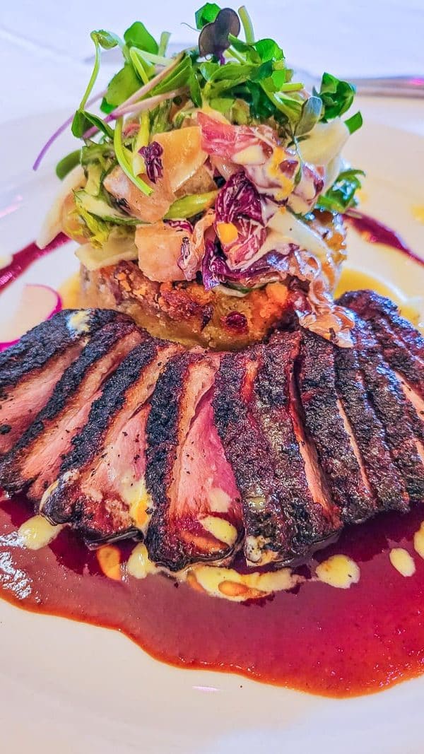 grilled lamb on a plate