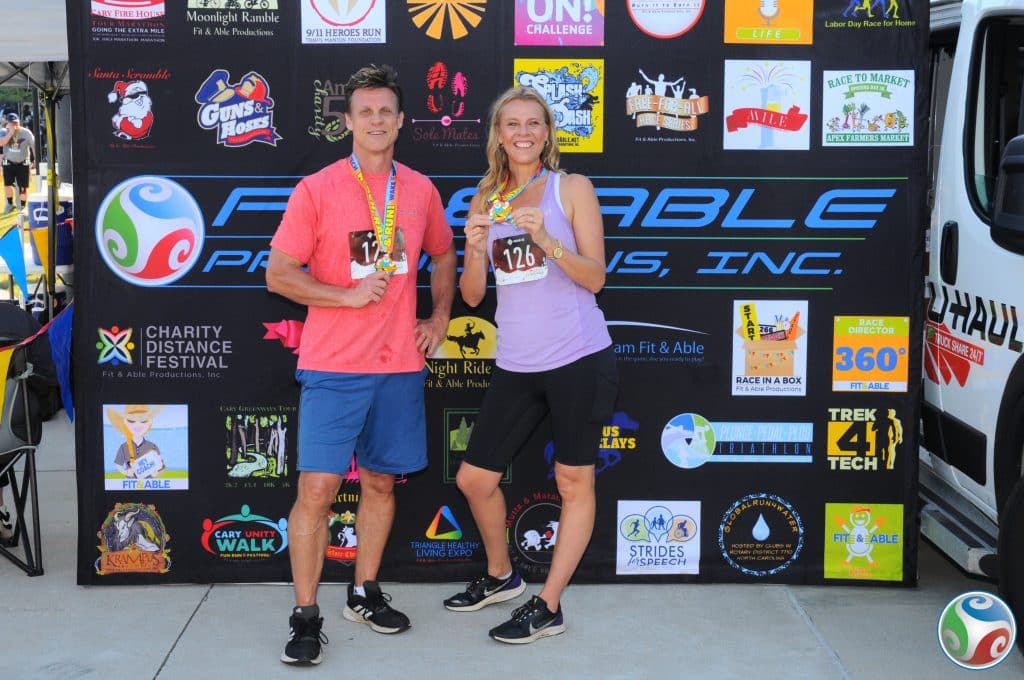 caroline and craig at reach rally run