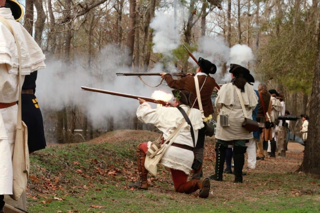firing muskets moores creek battlefield