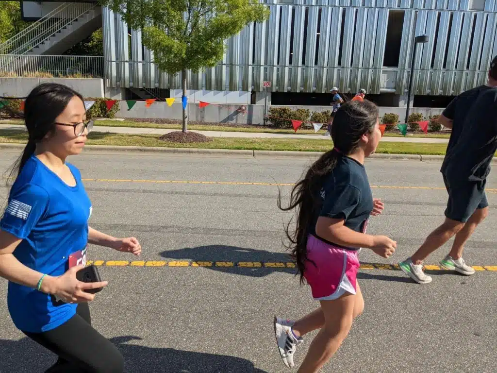 runners on course