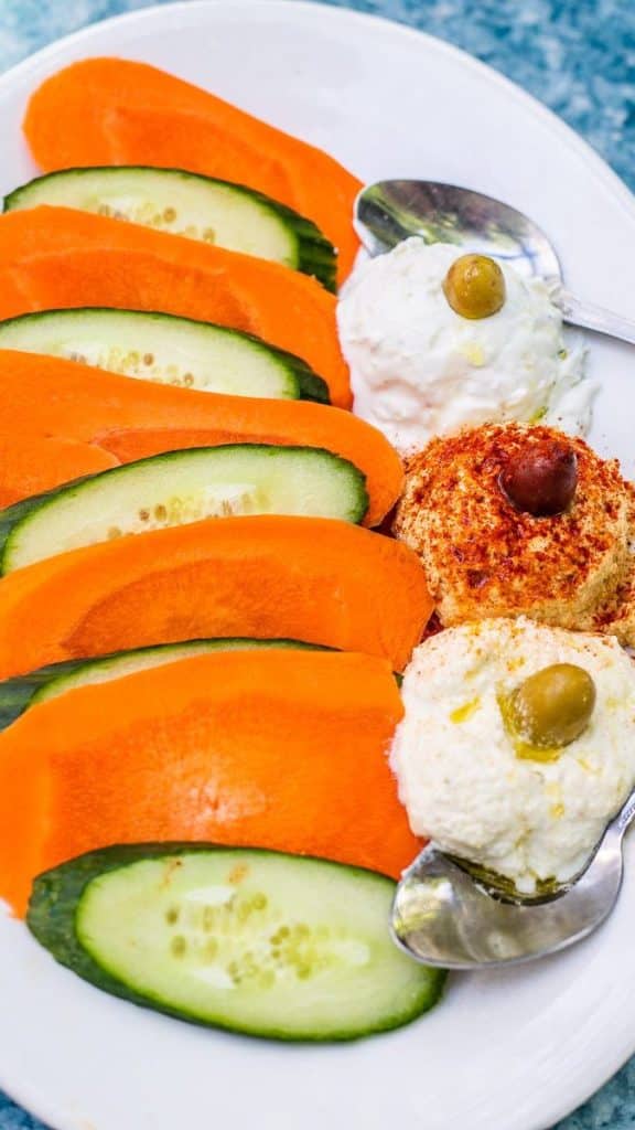 A close up of food on a plate