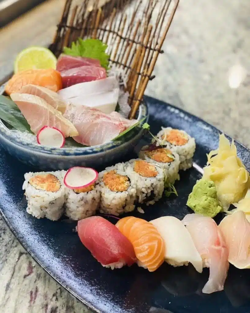 sushi and shashimi  plattermasasushi ramen