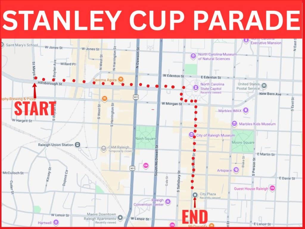 STANLEY CUP PARADE RALEIGH NC