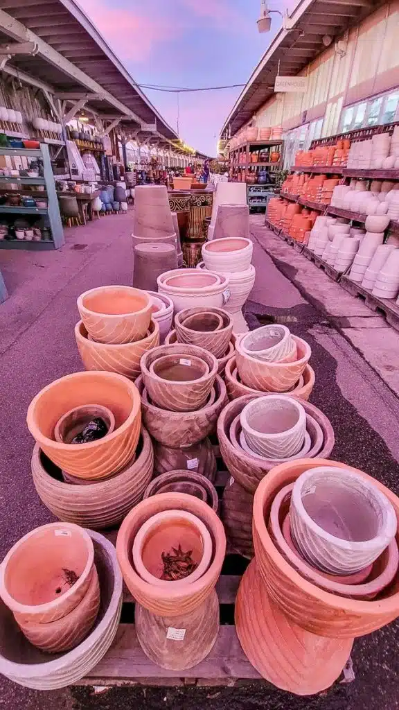 pots at garden store