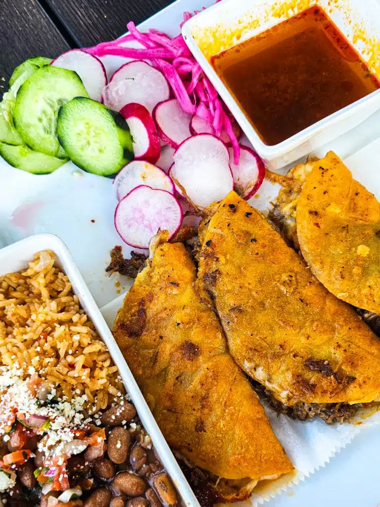 birria tacos from campo tacos
